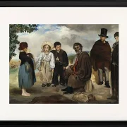 Edouard Manet - Der alte Musiker 1862 | Giclée Kunstdruck gerahmt