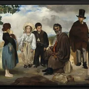 Edouard Manet - Der alte Musiker 1862 | Giclée Kunstdruck gerahmt