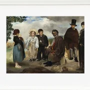 Edouard Manet - Der alte Musiker 1862 | Giclée Kunstdruck gerahmt