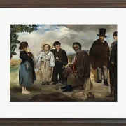 Edouard Manet - Der alte Musiker 1862 | Giclée Kunstdruck gerahmt
