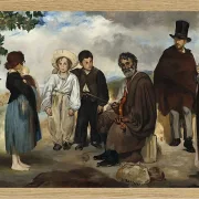 Edouard Manet - Der alte Musiker 1862 | Giclée Kunstdruck gerahmt
