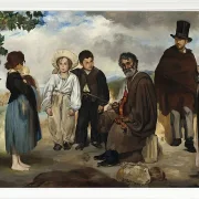 Edouard Manet - Der alte Musiker 1862 | Giclée Kunstdruck gerahmt