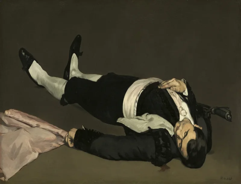Edouard Manet - Der tote Torero 1864 | Giclée Kunstdruck gerahmt