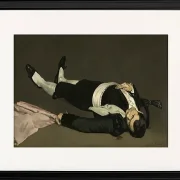 Edouard Manet - Der tote Torero 1864 | Giclée Kunstdruck gerahmt