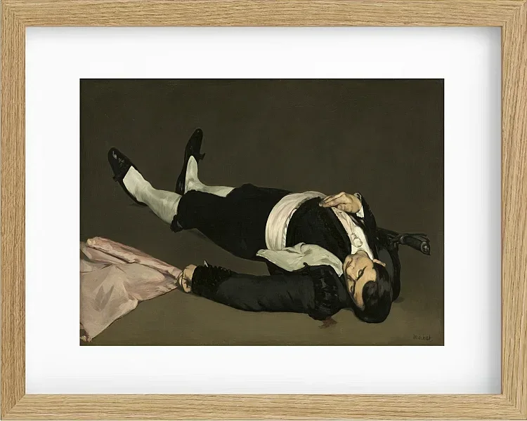Edouard Manet - Der tote Torero 1864 | Giclée Kunstdruck gerahmt