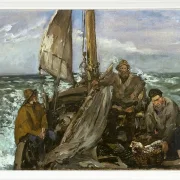 Edouard Manet - Die Arbeiter des Meeres 1874 | Giclée Kunstdruck gerahmt