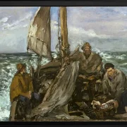 Edouard Manet - Die Arbeiter des Meeres 1874 | Giclée Kunstdruck gerahmt