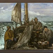 Edouard Manet - Die Arbeiter des Meeres 1874 | Giclée Kunstdruck gerahmt