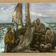 Edouard Manet - Die Arbeiter des Meeres 1874 | Giclée Kunstdruck gerahmt
