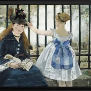 Edouard Manet - Die Eisenbahn 1873 | Giclée Kunstdruck gerahmt