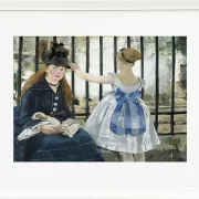 Edouard Manet - Die Eisenbahn 1873 | Giclée Kunstdruck gerahmt