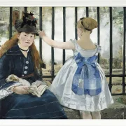 Edouard Manet - Die Eisenbahn 1873 | Giclée Kunstdruck gerahmt