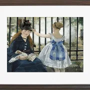 Edouard Manet - Die Eisenbahn 1873 | Giclée Kunstdruck gerahmt