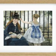 Edouard Manet - Die Eisenbahn 1873 | Giclée Kunstdruck gerahmt