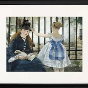 Edouard Manet - Die Eisenbahn 1873 | Giclée Kunstdruck gerahmt