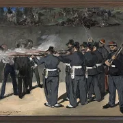 Edouard Manet - Die Hinrichtung Kaiser Maximilians 1867 | Giclée Kunstdruck gerahmt