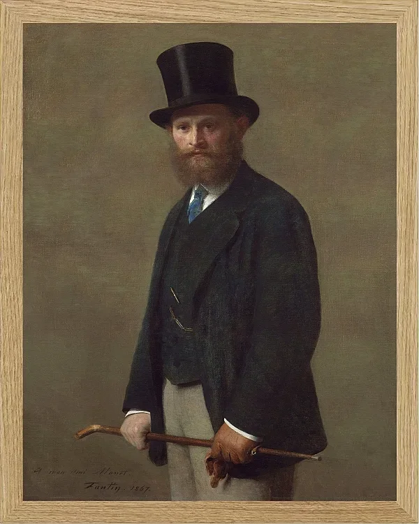Edouard Manet - Edouard Manet 1867 | Giclée Kunstdruck gerahmt