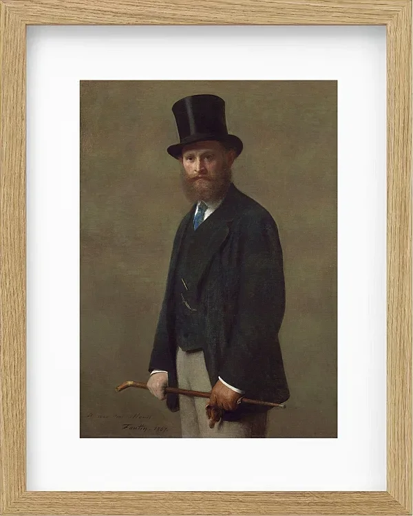 Edouard Manet - Edouard Manet 1867 | Giclée Kunstdruck gerahmt