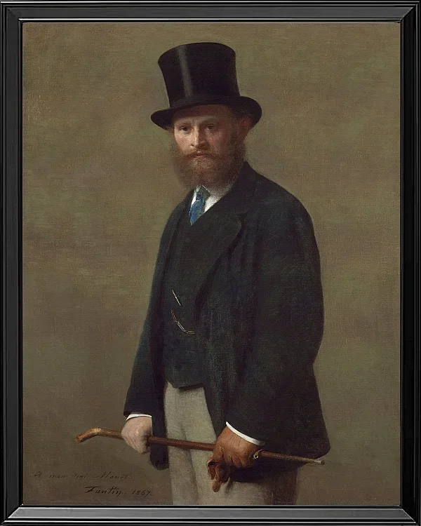 Edouard Manet - Edouard Manet 1867 | Giclée Kunstdruck gerahmt