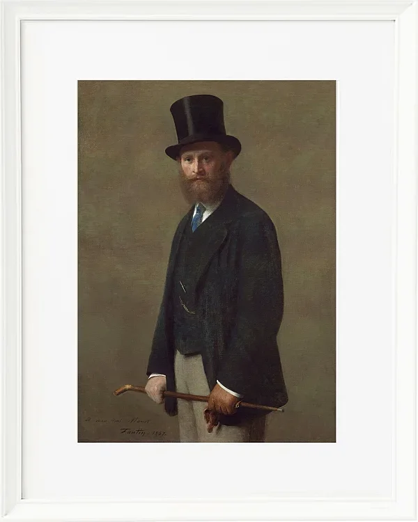Edouard Manet - Edouard Manet 1867 | Giclée Kunstdruck gerahmt