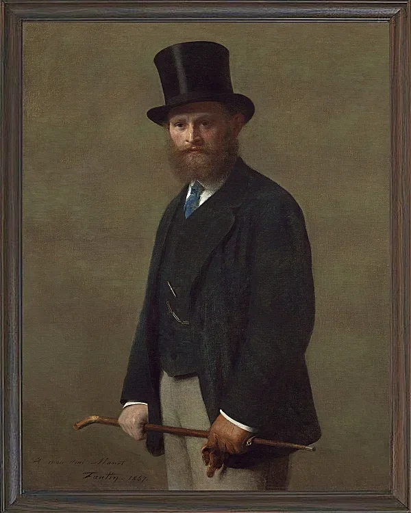 Edouard Manet - Edouard Manet 1867 | Giclée Kunstdruck gerahmt