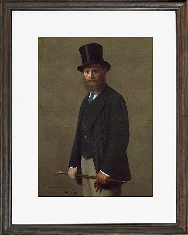 Edouard Manet - Edouard Manet 1867 | Giclée Kunstdruck gerahmt