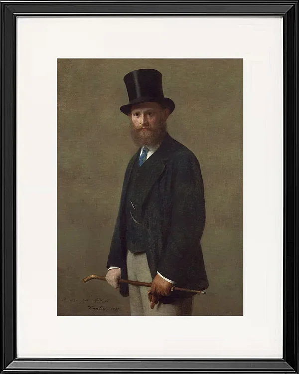 Edouard Manet - Edouard Manet 1867 | Giclée Kunstdruck gerahmt