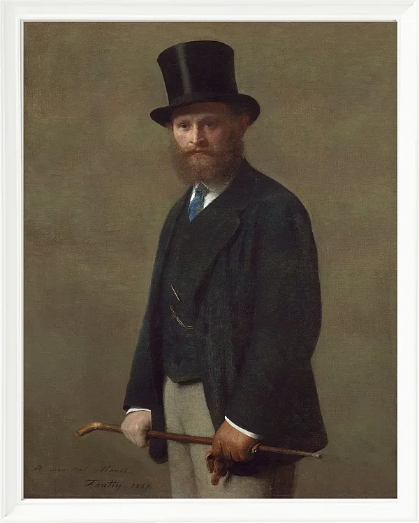 Edouard Manet - Edouard Manet 1867 | Giclée Kunstdruck gerahmt