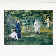 Edouard Manet - Eine Partie Krocket 1873 | Giclée Kunstdruck gerahmt