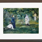 Edouard Manet - Eine Partie Krocket 1873 | Giclée Kunstdruck gerahmt