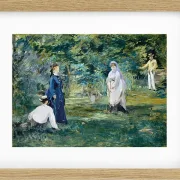 Edouard Manet - Eine Partie Krocket 1873 | Giclée Kunstdruck gerahmt