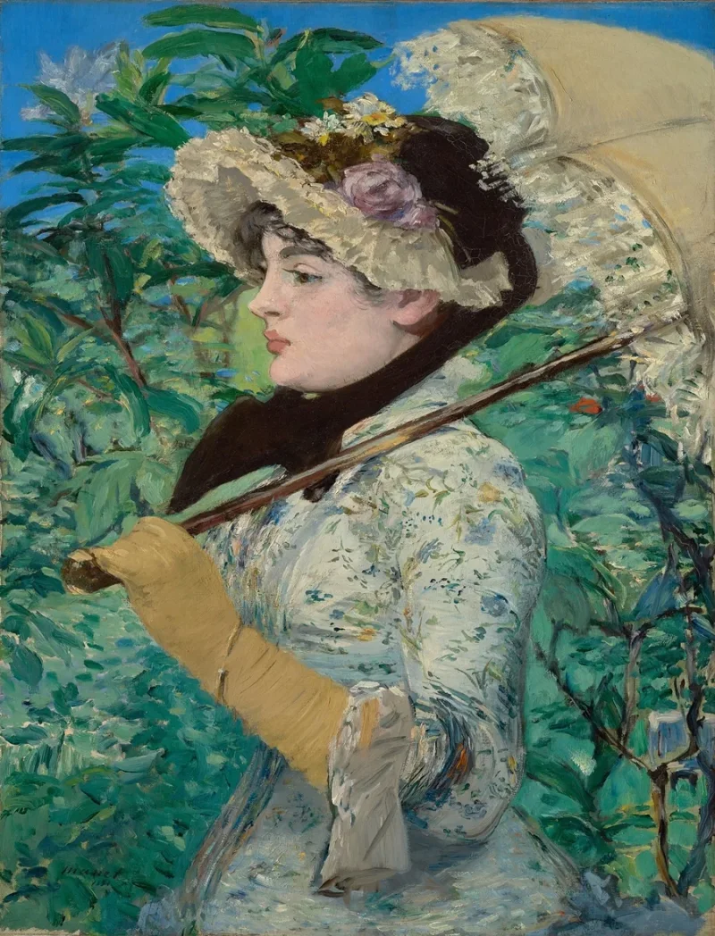 Edouard Manet - Jeanne im Frühling 1881 | Giclée Kunstdruck gerahmt