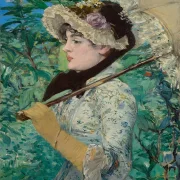 Edouard Manet - Jeanne im Frühling 1881 | Giclée Kunstdruck gerahmt