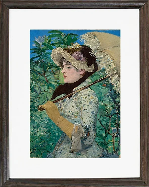 Edouard Manet - Jeanne im Frühling 1881 | Giclée Kunstdruck gerahmt