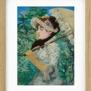 Edouard Manet - Jeanne im Frühling 1881 | Giclée Kunstdruck gerahmt