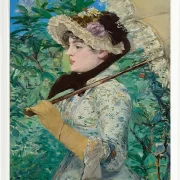 Edouard Manet - Jeanne im Frühling 1881 | Giclée Kunstdruck gerahmt