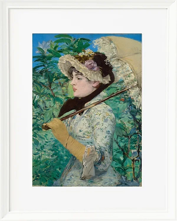 Edouard Manet - Jeanne im Frühling 1881 | Giclée Kunstdruck gerahmt