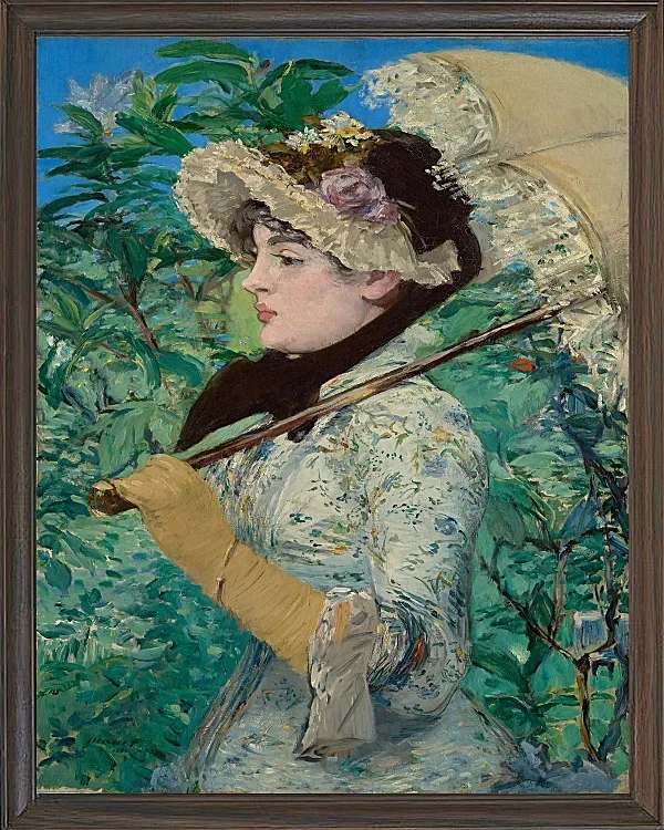 Edouard Manet - Jeanne im Frühling 1881 | Giclée Kunstdruck gerahmt