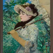 Edouard Manet - Jeanne im Frühling 1881 | Giclée Kunstdruck gerahmt