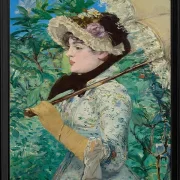 Edouard Manet - Jeanne im Frühling 1881 | Giclée Kunstdruck gerahmt