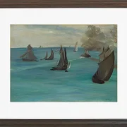 Edouard Manet - Meerblick, ruhiges Wetter 1864 | Giclée Kunstdruck gerahmt