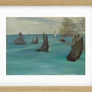 Edouard Manet - Meerblick, ruhiges Wetter 1864 | Giclée Kunstdruck gerahmt