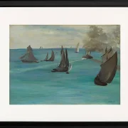 Edouard Manet - Meerblick, ruhiges Wetter 1864 | Giclée Kunstdruck gerahmt