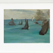 Edouard Manet - Meerblick, ruhiges Wetter 1864 | Giclée Kunstdruck gerahmt