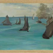Edouard Manet - Meerblick, ruhiges Wetter 1864 | Giclée Kunstdruck gerahmt