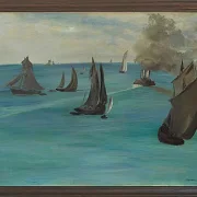 Edouard Manet - Meerblick, ruhiges Wetter 1864 | Giclée Kunstdruck gerahmt