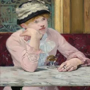 Edouard Manet - Pflaumenschnaps 1877 | Giclée Kunstdruck gerahmt