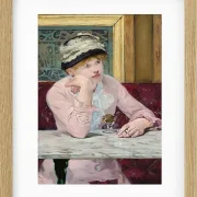 Edouard Manet - Pflaumenschnaps 1877 | Giclée Kunstdruck gerahmt