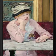 Edouard Manet - Pflaumenschnaps 1877 | Giclée Kunstdruck gerahmt
