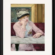 Edouard Manet - Pflaumenschnaps 1877 | Giclée Kunstdruck gerahmt